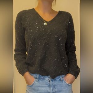 LOFT Black Glitter Women's Sweater